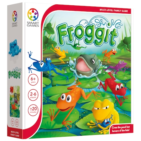 Smartgames Froggit Game, Plastic, Paper, TPR, Assorted, 6+ years SGM 501US